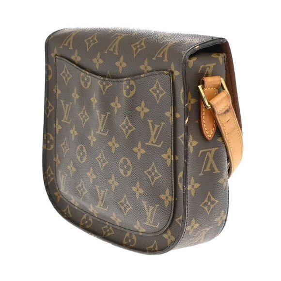 LOUIS VUITTON Saint Cloud GM Shoulder Bag Monogram Leather Brown M51242 31AA003 - Picture 4 of 16